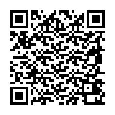 電話番号のQRコード +19857420260