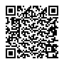 QR kód a telefonszámhoz +19857420482