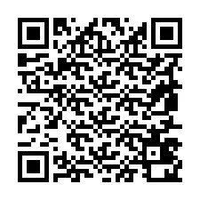 Código QR para número de teléfono +19857420581