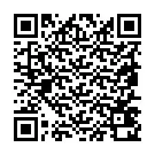 QR kód a telefonszámhoz +19857420758