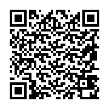 Codice QR per il numero di telefono +19857420871