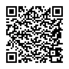 QR код за телефонен номер +19857420875