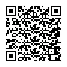 QR kód a telefonszámhoz +19857420948