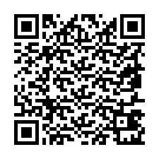 Código QR para número de teléfono +19857421008