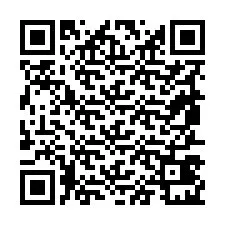 QR kód a telefonszámhoz +19857421061