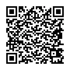 QR-koodi puhelinnumerolle +19857421476