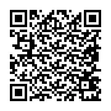 QR kód a telefonszámhoz +19857421736