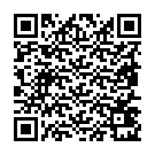 Código QR para número de teléfono +19857421746