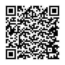 Codice QR per il numero di telefono +19857421796