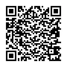 QR-koodi puhelinnumerolle +19857421883