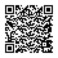 QR код за телефонен номер +19857421914