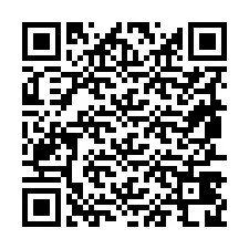 QR Code pour le numéro de téléphone +19857428861