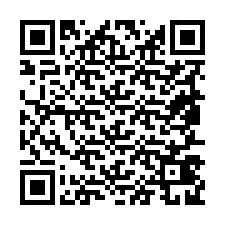 QR-koodi puhelinnumerolle +19857429129