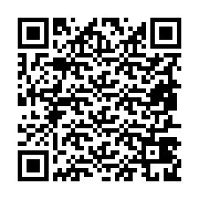 Codice QR per il numero di telefono +19857429857