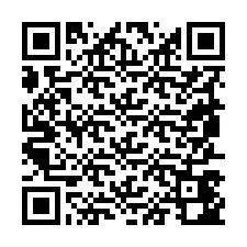 Codice QR per il numero di telefono +19857442074