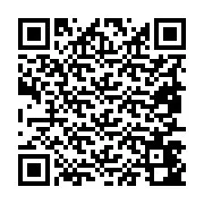 Codice QR per il numero di telefono +19857442593