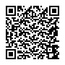 Código QR para número de teléfono +19857442875