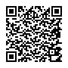 QR Code pour le numéro de téléphone +19857810116