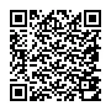 QR Code pour le numéro de téléphone +19857810398