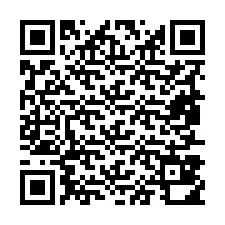 QR Code pour le numéro de téléphone +19857810497