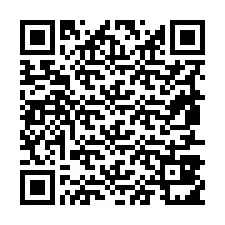 QR Code pour le numéro de téléphone +19857811881