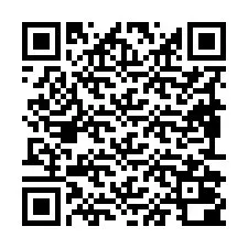 Codice QR per il numero di telefono +19892000186