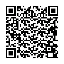 QR код за телефонен номер +19892040062