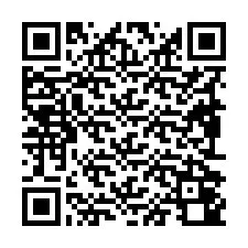 Codice QR per il numero di telefono +19892040292