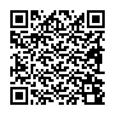 QR-koodi puhelinnumerolle +19892040593