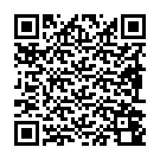 Código QR para número de teléfono +19892040936