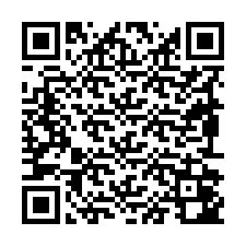 Código QR para número de teléfono +19892042084