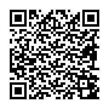 QR-Code für Telefonnummer +19892042487