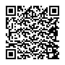 Código QR para número de teléfono +19892042693