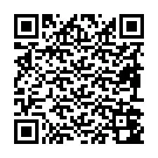 Codice QR per il numero di telefono +19892042807