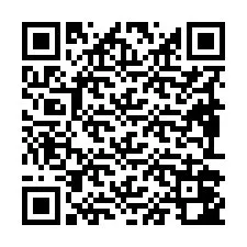 QR-koodi puhelinnumerolle +19892042822