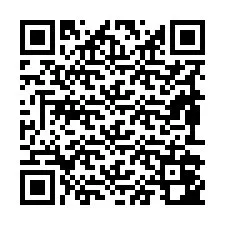 QR kód a telefonszámhoz +19892042845