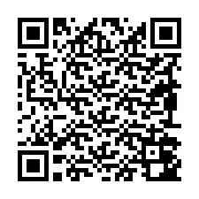 Kode QR untuk nomor Telepon +19892042884