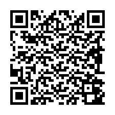 QR-Code für Telefonnummer +19892042932