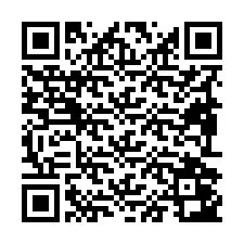 Kode QR untuk nomor Telepon +19892043723