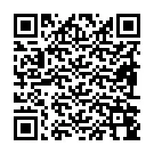 Codice QR per il numero di telefono +19892044497