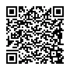 Kode QR untuk nomor Telepon +19892047072