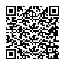 QR-koodi puhelinnumerolle +19892181013