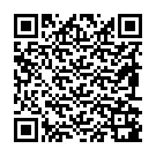 Codice QR per il numero di telefono +19892181181