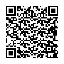 Kod QR dla numeru telefonu +19892181236