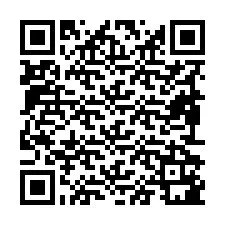 Codice QR per il numero di telefono +19892181287