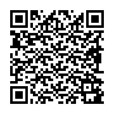 QR Code pour le numéro de téléphone +19892181696