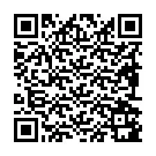 QR код за телефонен номер +19892181782