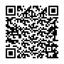 Código QR para número de teléfono +19892181819