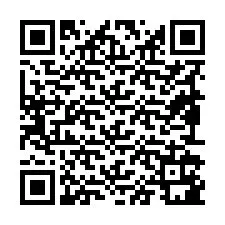 QR код за телефонен номер +19892181889