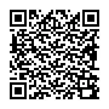 Código QR para número de teléfono +19892190092